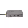Stacja dokująca StarTech.com USB C, podwójne HDMI 4K 60 Hz, kompatybilna z Macbook Pro (M1/M2/M3/M4) i Windows, hub USB-A/USB-C 10 Gb/s, zasilanie Power Delivery 100 W, GbE, SD, kabel 22 cale/56 cm