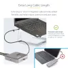 Stacja dokująca StarTech.com USB C, podwójne HDMI 4K 60 Hz, kompatybilna z Macbook Pro (M1/M2/M3/M4) i Windows, hub USB-A/USB-C 10 Gb/s, zasilanie Power Delivery 100 W, GbE, SD, kabel 22 cale/56 cm