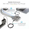 Stacja dokująca StarTech.com USB C, podwójne HDMI 4K 60 Hz, kompatybilna z Macbook Pro (M1/M2/M3/M4) i Windows, hub USB-A/USB-C 10 Gb/s, zasilanie Power Delivery 100 W, GbE, SD, kabel 22 cale/56 cm