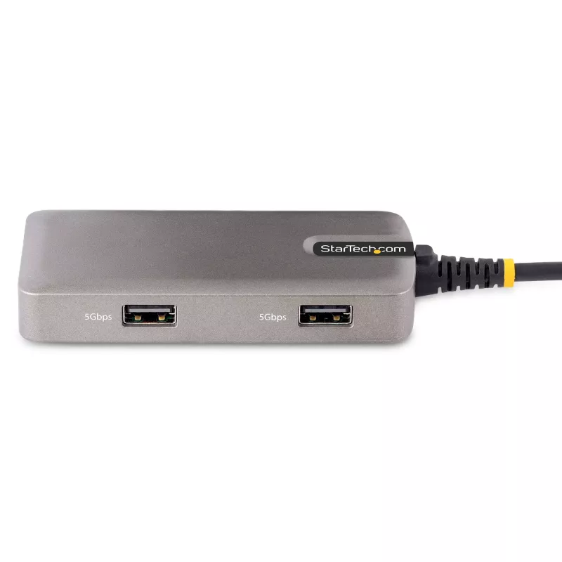 Wieloportowy adapter USB-C StarTech.com – 4K 60Hz HDMI – HDR – 2-portowy hub USB 3.0 5 Gb/s – 100W Power Delivery Pass-Through – GbE – certyfikat Works with Chromebook – Windows/macOS