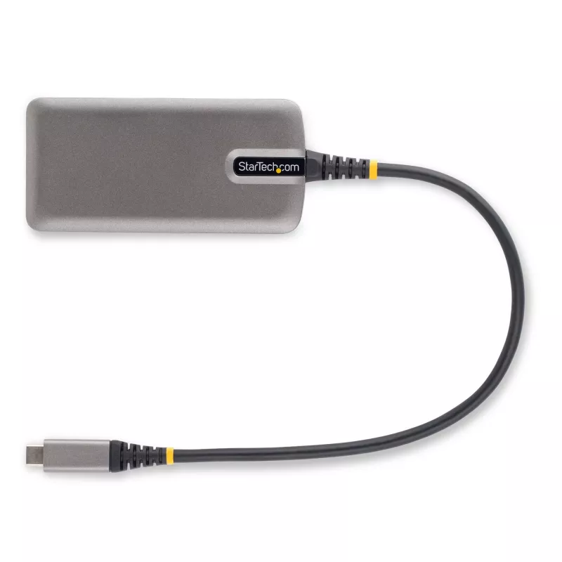 Wieloportowy adapter USB-C StarTech.com – 4K 60Hz HDMI – HDR – 2-portowy hub USB 3.0 5 Gb/s – 100W Power Delivery Pass-Through – GbE – certyfikat Works with Chromebook – Windows/macOS