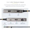 Wieloportowy adapter USB-C StarTech.com – 4K 60Hz HDMI – HDR – 2-portowy hub USB 3.0 5 Gb/s – 100W Power Delivery Pass-Through – GbE – certyfikat Works with Chromebook – Windows/macOS