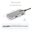 Wieloportowy adapter USB-C StarTech.com – 4K 60Hz HDMI – HDR – 2-portowy hub USB 3.0 5 Gb/s – 100W Power Delivery Pass-Through – GbE – certyfikat Works with Chromebook – Windows/macOS