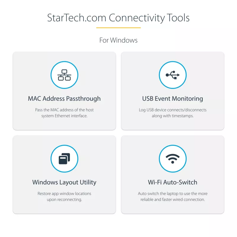 Wieloportowy adapter USB-C StarTech.com – 4K 60Hz HDMI – HDR – 2-portowy hub USB 3.0 5 Gb/s – 100W Power Delivery Pass-Through – GbE – certyfikat Works with Chromebook – Windows/macOS