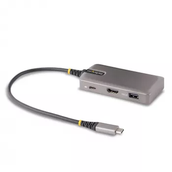 StarTech.com USB-C Multiport Adapter - 4K 60Hz HDMI z HDR - 3-portowy hub USB - 100W przelotowe zasilanie Power Delivery - Works With Chromebook certified - Windows/macOS/iPadOS/Android™