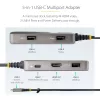 StarTech.com USB-C Multiport Adapter - 4K 60Hz HDMI z HDR - 3-portowy hub USB - 100W przelotowe zasilanie Power Delivery - Works With Chromebook certified - Windows/macOS/iPadOS/Android™