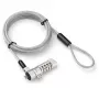 Techy Combination Notebook Security Padlock dla nano slotu, 1,8 m, Zamek szyfrowy, Metal, Stal, Srebrny