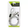 Techy Combination Notebook Security Padlock dla nano slotu, 1,8 m, Zamek szyfrowy, Metal, Stal, Srebrny