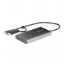 Adapter StarTech.com USB-C do dwóch HDMI - USB-C lub A do 2x HDMI - 4K 60 Hz - Przelotowe ładowanie Power Delivery 100 W - Wbudowany kabel 0,3 m (1 ft) - Konwerter USB na HDMI do wielu monitorów dla laptopa - TAA