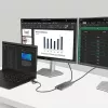 Adapter StarTech.com USB-C do dwóch HDMI - USB-C lub A do 2x HDMI - 4K 60 Hz - Przelotowe ładowanie Power Delivery 100 W - Wbudowany kabel 0,3 m (1 ft) - Konwerter USB na HDMI do wielu monitorów dla laptopa - TAA