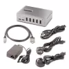 StarTech.com 10-portowy hub USB-C – 8x USB-A/2x USB-C – samodzielnie zasilany z zasilaczem 65 W – USB 3.1 10 Gb/s – hub USB do komputera stacjonarnego/laptopa z certyfikowanym kablem blokującym USB-IF o długości 0,9 m, hub USB C