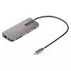 StarTech.com USB C Multiport Adapter 4K 60Hz HDMI Video, 3 Pt 5Gbps USB-A Hub, 100W USB Power Delivery Pass-Through/GbE/SD/MicroSD, 12 inch/30cm kabel, Travel Laptop Docking Station