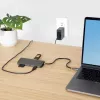 StarTech.com USB C Multiport Adapter 4K 60Hz HDMI Video, 3 Pt 5Gbps USB-A Hub, 100W USB Power Delivery Pass-Through/GbE/SD/MicroSD, 12 inch/30cm kabel, Travel Laptop Docking Station