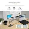 StarTech.com USB C Multiport Adapter 4K 60Hz HDMI Video, 3 Pt 5Gbps USB-A Hub, 100W USB Power Delivery Pass-Through/GbE/SD/MicroSD, 12 inch/30cm kabel, Travel Laptop Docking Station