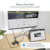 StarTech.com USB C Multiport Adapter 4K 60Hz HDMI Video, 3 Pt 5Gbps USB-A Hub, 100W USB Power Delivery Pass-Through/GbE/SD/MicroSD, 12 inch/30cm kabel, Travel Laptop Docking Station