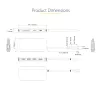 StarTech.com USB C Multiport Adapter 4K 60Hz HDMI Video, 3 Pt 5Gbps USB-A Hub, 100W USB Power Delivery Pass-Through/GbE/SD/MicroSD, 12 inch/30cm kabel, Travel Laptop Docking Station