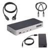 Stacja dokująca StarTech.com USB-C do trzech monitorów - HDMI/DP potrójne 4K USB-C - 5-portowy hub USB - GbE - 100W PD - Uniwersalna stacja dokująca do wielu monitorów - kompatybilna z Thunderbolt 3/4