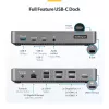 Stacja dokująca StarTech.com USB-C do trzech monitorów - HDMI/DP potrójne 4K USB-C - 5-portowy hub USB - GbE - 100W PD - Uniwersalna stacja dokująca do wielu monitorów - kompatybilna z Thunderbolt 3/4