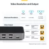 Stacja dokująca StarTech.com USB-C do trzech monitorów - HDMI/DP potrójne 4K USB-C - 5-portowy hub USB - GbE - 100W PD - Uniwersalna stacja dokująca do wielu monitorów - kompatybilna z Thunderbolt 3/4