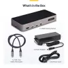 Stacja dokująca StarTech.com USB-C do trzech monitorów - HDMI/DP potrójne 4K USB-C - 5-portowy hub USB - GbE - 100W PD - Uniwersalna stacja dokująca do wielu monitorów - kompatybilna z Thunderbolt 3/4