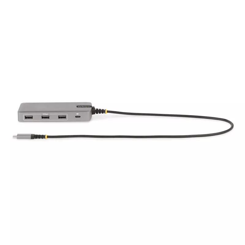 StarTech.com USB-C Triple Monitor Multiport Adapter, Dual 4K 60Hz + 4K 30Hz HDMI i DisplayPort, 3-portowy hub USB 10 Gb/s, 100 W PD Pass-Through, GbE, stacja dokująca podróżna, Windows i ChromeOS