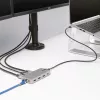 StarTech.com USB-C Triple Monitor Multiport Adapter, Dual 4K 60Hz + 4K 30Hz HDMI i DisplayPort, 3-portowy hub USB 10 Gb/s, 100 W PD Pass-Through, GbE, stacja dokująca podróżna, Windows i ChromeOS