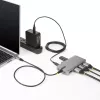 StarTech.com USB-C Triple Monitor Multiport Adapter, Dual 4K 60Hz + 4K 30Hz HDMI i DisplayPort, 3-portowy hub USB 10 Gb/s, 100 W PD Pass-Through, GbE, stacja dokująca podróżna, Windows i ChromeOS