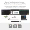 StarTech.com USB-C Triple Monitor Multiport Adapter, Dual 4K 60Hz + 4K 30Hz HDMI i DisplayPort, 3-portowy hub USB 10 Gb/s, 100 W PD Pass-Through, GbE, stacja dokująca podróżna, Windows i ChromeOS