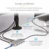 StarTech.com USB-C Triple Monitor Multiport Adapter, Dual 4K 60Hz + 4K 30Hz HDMI i DisplayPort, 3-portowy hub USB 10 Gb/s, 100 W PD Pass-Through, GbE, stacja dokująca podróżna, Windows i ChromeOS