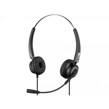 Sandberg USB Office Headset Pro Stereo, Przewodowy, Biuro/Call center, 20 - 20000 Hz, 115 g, Zestaw słuchawkowy, Czarny