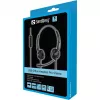 Sandberg USB Office Headset Pro Stereo, Przewodowy, Biuro/Call center, 20 - 20000 Hz, 115 g, Zestaw słuchawkowy, Czarny