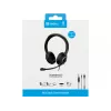 Sandberg MiniJack Chat Headset, przewodowy, połączenia/muzyka, 20–20000 Hz, 180 g, zestaw słuchawkowy, czarny