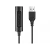 Sandberg 2in1 Office Headset Jack+USB, przewodowy, biuro/centrum telefoniczne, 20–20000 Hz, 110 g, słuchawki nagłowne, czarny