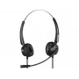 Zestaw słuchawkowy Sandberg USB+RJ9/11 Headset Pro Stereo, przewodowy, biuro/centrum telefoniczne, 20 - 7000 Hz, czarny