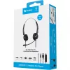 Zestaw słuchawkowy Sandberg USB+RJ9/11 Headset Pro Stereo, przewodowy, biuro/centrum telefoniczne, 20 - 7000 Hz, czarny