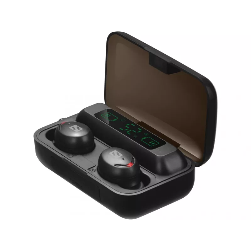 Sandberg Wireless Earbuds + Powerbank, True Wireless Stereo (TWS), 20 - 20000 Hz, Połączenia/Muzyka, Zestaw słuchawkowy, Czarny