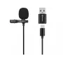Mikrofon klipsowy USB Sandberg Streamer, mikrofon lavalier/lapel, -38 dB, 50 - 18000 Hz, 16 bit, 48 kHz, 84 dB