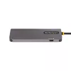 Adapter wieloportowy USB-C StarTech.com, HDMI 4K 60Hz, 3-portowy hub USB 5 Gb/s, zasilanie 100W PD, GbE, kabel 30 cm, mini stacja dokująca do laptopa