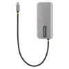 Adapter wieloportowy USB-C StarTech.com, HDMI 4K 60Hz, 3-portowy hub USB 5 Gb/s, zasilanie 100W PD, GbE, kabel 30 cm, mini stacja dokująca do laptopa