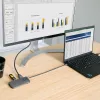 Adapter wieloportowy USB-C StarTech.com, HDMI 4K 60Hz, 3-portowy hub USB 5 Gb/s, zasilanie 100W PD, GbE, kabel 30 cm, mini stacja dokująca do laptopa