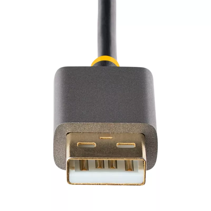 adapter kablowya StarTech.com HDMI na DisplayPort 1ft (30cm), aktywny konwerter 4K 60Hz HDMI 2.0 do DP 1.2, HDR, zasilany przez magistralę USB, źródło HDMI do monitora DisplayPort dla laptopów/komputerów stacjonarnych