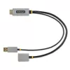 adapter kablowya StarTech.com HDMI na DisplayPort 1ft (30cm), aktywny konwerter 4K 60Hz HDMI 2.0 do DP 1.2, HDR, zasilany przez magistralę USB, źródło HDMI do monitora DisplayPort dla laptopów/komputerów stacjonarnych