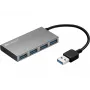 Sandberg USB 3.0 Pocket Hub 4 porty, USB 3.2 Gen 1 (3.1 Gen 1) Typ-A, USB 3.2 Gen 1 (3.1 Gen 1) Typ-A, 5000 Mbit/s, Biały, Aluminium, RoHS
