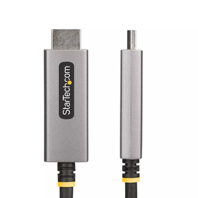 StarTech.com Kabel przejściówkowy DisplayPort do HDMI, 8K 60Hz, 4K 144Hz, HDR10, DP 1.4 na HDMI 2.1, aktywny konwerter wideo, DisplayPort do monitora HDMI, M/M - przewód DisplayPort do HDMI, 2m