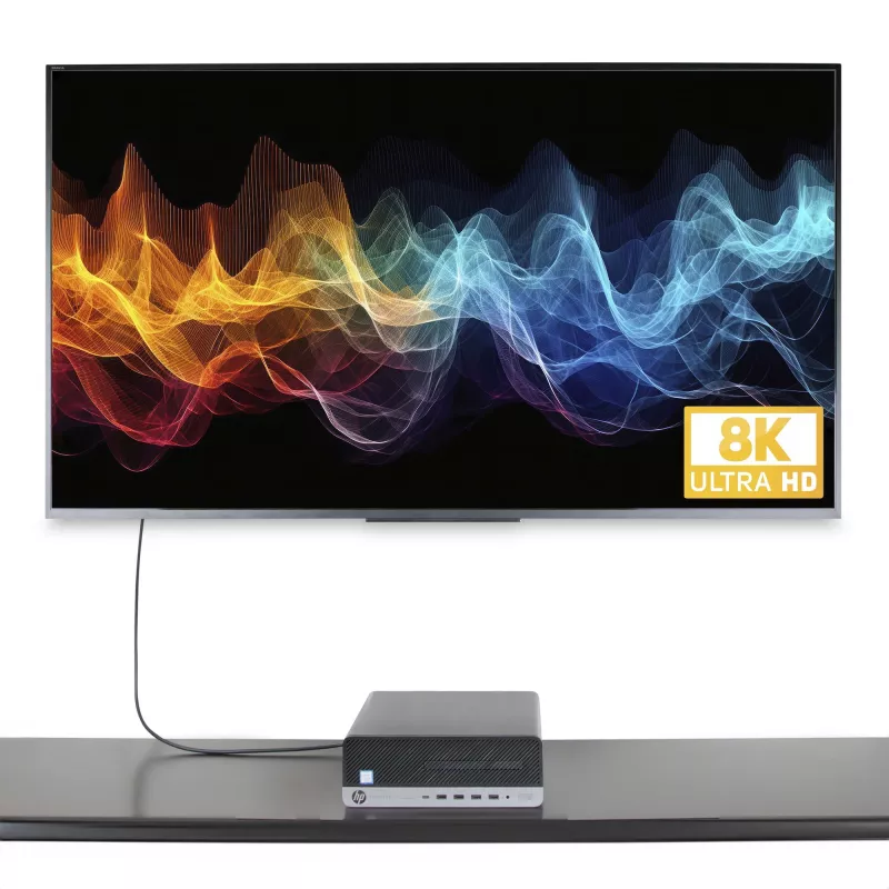 StarTech.com Kabel przejściówkowy DisplayPort do HDMI, 8K 60Hz, 4K 144Hz, HDR10, DP 1.4 na HDMI 2.1, aktywny konwerter wideo, DisplayPort do monitora HDMI, M/M - przewód DisplayPort do HDMI, 2m