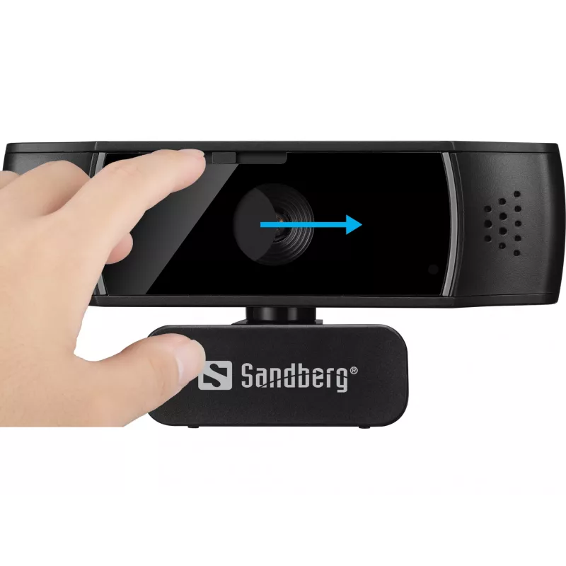 Sandberg USB Webcam Autofocus DualMic, 2,07 MP, 1920 x 1080 pikseli, Full HD, 30 kl./s, 70°, 70°