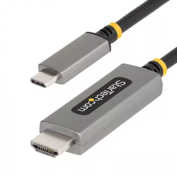 StarTech.com Przewód przejściówki USB-C na HDMI, 1 m, 8K 60 Hz, 4K 144 Hz, HDR10, USB Typu-C na HDMI 2.1, Kompatybilny z USB-C DP Alt Mode/USB4/Thunderbolt 3/4 – Laptop USB-C do monitora HDMI