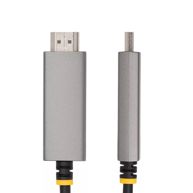 StarTech.com Przewód przejściówki USB-C na HDMI, 1 m, 8K 60 Hz, 4K 144 Hz, HDR10, USB Typu-C na HDMI 2.1, Kompatybilny z USB-C DP Alt Mode/USB4/Thunderbolt 3/4 – Laptop USB-C do monitora HDMI