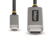 StarTech.com 6ft (2m) adapter kablowy USB-C na HDMI, 8K 60Hz, 4K 144Hz, HDR10, kabel konwertera wideo USB typu C na HDMI 2.1, zgodny z USB-C DP Alt Mode/USB4/Thunderbolt 3/4 - laptop USB-C do monitora HDMI