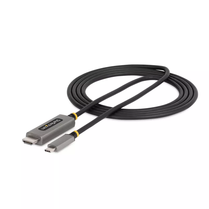 StarTech.com 6ft (2m) adapter kablowy USB-C na HDMI, 8K 60Hz, 4K 144Hz, HDR10, kabel konwertera wideo USB typu C na HDMI 2.1, zgodny z USB-C DP Alt Mode/USB4/Thunderbolt 3/4 - laptop USB-C do monitora HDMI